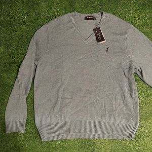 RAPLH LAUREN POLO WOOL V-NECK SWEATER
